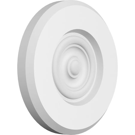 Ekena Millwork Standard Grayson Bullseye Rosette with Beveled Edge, 6"W x 6"H x 3/4"P ROSP060X060X075GRY03